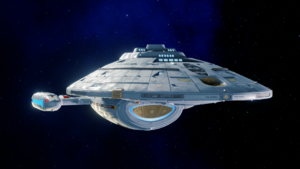 The USS Antares, an Intrepid-class light explorer.